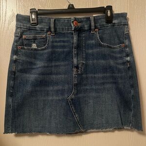 American Eagle Outfitters Dark Blue Denim Mini Skirt